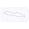 Personalized 3 X 6 Heavy Duty Acrylic / Plastic License Plate Thumbnail