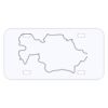 Personalized 3 X 6 Heavy Duty Acrylic / Plastic License Plate Thumbnail