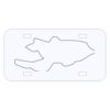 Personalized 3 X 6 Heavy Duty Acrylic / Plastic License Plate Thumbnail