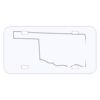 Personalized 3 X 6 Heavy Duty Acrylic / Plastic License Plate Thumbnail