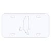 Personalized 3 X 6 Heavy Duty Acrylic / Plastic License Plate Thumbnail