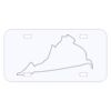 Personalized 3 X 6 Heavy Duty Acrylic / Plastic License Plate Thumbnail