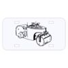 Personalized 3 X 6 Heavy Duty Acrylic / Plastic License Plate Thumbnail