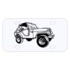 Personalized 3 X 6 Heavy Duty Acrylic / Plastic License Plate Thumbnail