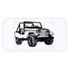 Personalized 3 X 6 Heavy Duty Acrylic / Plastic License Plate Thumbnail