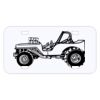 Personalized 3 X 6 Heavy Duty Acrylic / Plastic License Plate Thumbnail