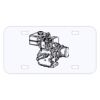 Personalized 3 X 6 Heavy Duty Acrylic / Plastic License Plate Thumbnail