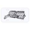 Personalized 3 X 6 Heavy Duty Acrylic / Plastic License Plate Thumbnail