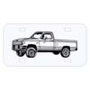 Personalized 3 X 6 Heavy Duty Acrylic / Plastic License Plate Thumbnail