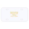 Personalized 3 X 6 Heavy Duty Acrylic / Plastic License Plate Thumbnail