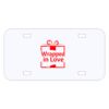 Personalized 3 X 6 Heavy Duty Acrylic / Plastic License Plate Thumbnail