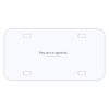 Personalized 3 X 6 Heavy Duty Acrylic / Plastic License Plate Thumbnail