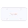 Personalized 3 X 6 Heavy Duty Acrylic / Plastic License Plate Thumbnail