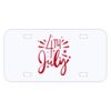 Personalized 3 X 6 Heavy Duty Acrylic / Plastic License Plate Thumbnail