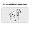 4 X 7 Aluminum License Plate  Thumbnail