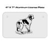 4 X 7 Aluminum License Plate  Thumbnail