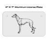 4 X 7 Aluminum License Plate  Thumbnail