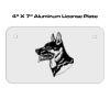 4 X 7 Aluminum License Plate  Thumbnail
