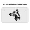 4 X 7 Aluminum License Plate  Thumbnail