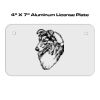 4 X 7 Aluminum License Plate  Thumbnail