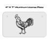 4 X 7 Aluminum License Plate  Thumbnail