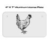 4 X 7 Aluminum License Plate  Thumbnail