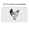 4 X 7 Aluminum License Plate  Thumbnail