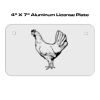 4 X 7 Aluminum License Plate  Thumbnail