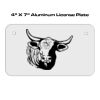 4 X 7 Aluminum License Plate  Thumbnail