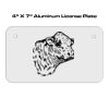 4 X 7 Aluminum License Plate  Thumbnail