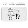 4 X 7 Aluminum License Plate  Thumbnail