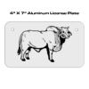 4 X 7 Aluminum License Plate  Thumbnail