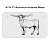 4 X 7 Aluminum License Plate  Thumbnail