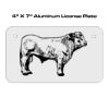 4 X 7 Aluminum License Plate  Thumbnail