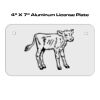 4 X 7 Aluminum License Plate  Thumbnail