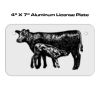 4 X 7 Aluminum License Plate  Thumbnail