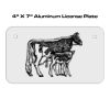 4 X 7 Aluminum License Plate  Thumbnail