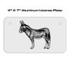 4 X 7 Aluminum License Plate  Thumbnail