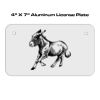 4 X 7 Aluminum License Plate  Thumbnail
