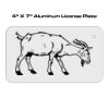 4 X 7 Aluminum License Plate  Thumbnail