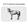 4 X 7 Aluminum License Plate  Thumbnail