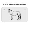 4 X 7 Aluminum License Plate  Thumbnail