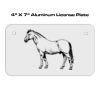 4 X 7 Aluminum License Plate  Thumbnail