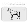 4 X 7 Aluminum License Plate  Thumbnail