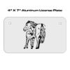 4 X 7 Aluminum License Plate 4 X 7 Aluminum License Plate Thumbnail