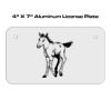 4 X 7 Aluminum License Plate  Thumbnail