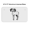 4 X 7 Aluminum License Plate  Thumbnail