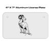 4 X 7 Aluminum License Plate  Thumbnail