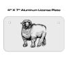 4 X 7 Aluminum License Plate  Thumbnail