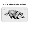 4 X 7 Aluminum License Plate  Thumbnail